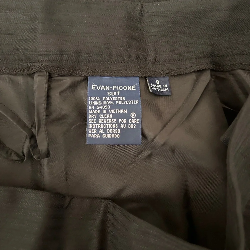 Evan Picone Black Suit Pants 8